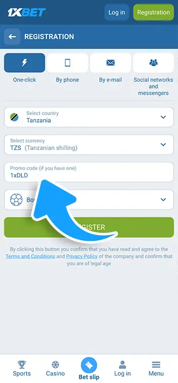 Step 4 - Input the promo code in the dedicated field