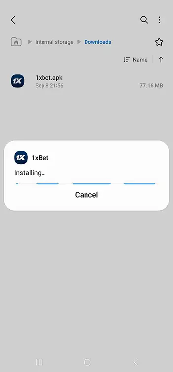 Step 4 - Wait for the installation process to complete